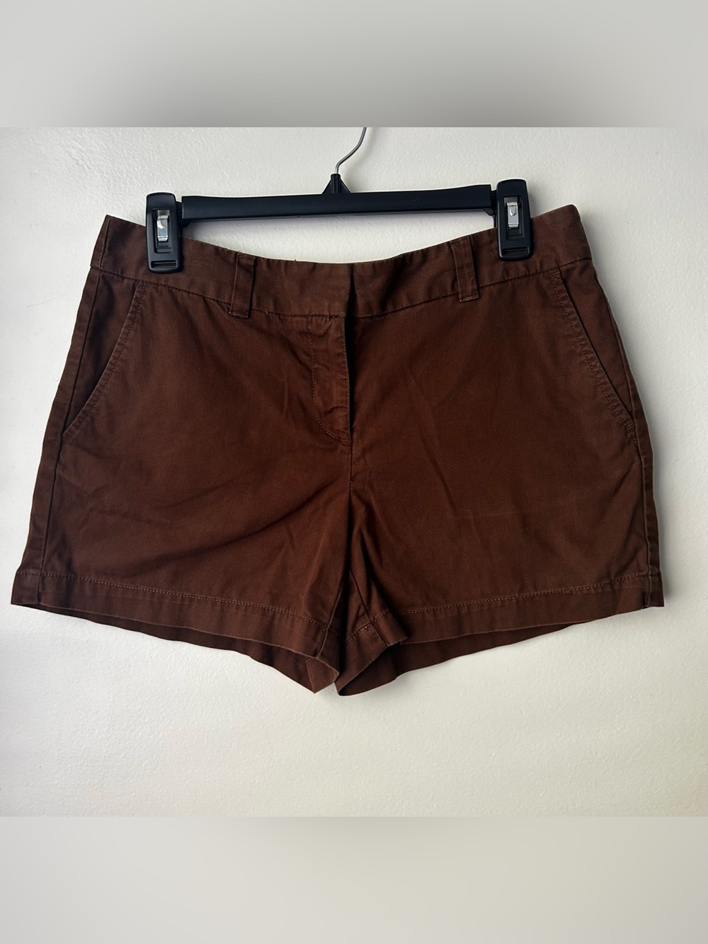 LOFT Chocolate Brown Cotton Cargo Shorts